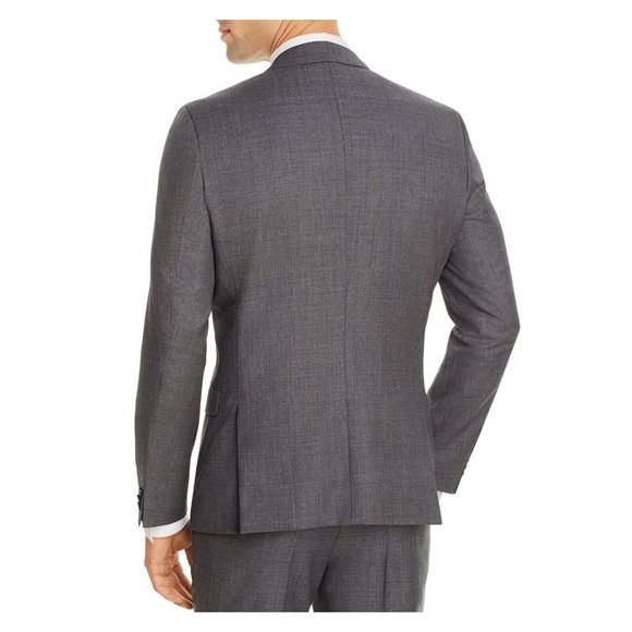 Hugo Boss Mens 'Arti' Dark Gray Sharkskin Extra-Slim Fit Sport Coat Blazer 38R - Picture 2 of 3